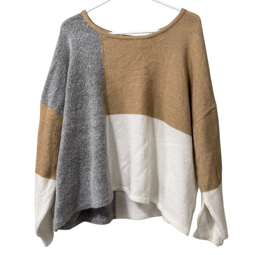 Anthropologie by the River Women Sweater Size S/M Slouchy Ribbon Long Sleeve